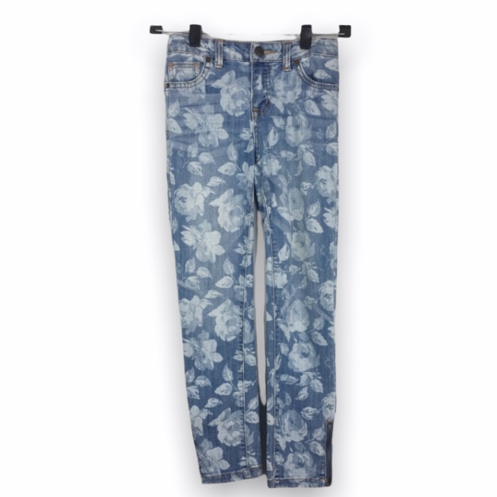 Girls Cherokee Floral Rose Skinny Jeans Size 10